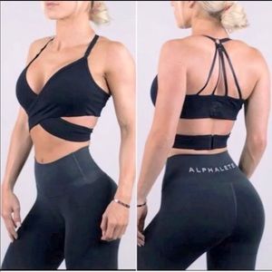 Alphalete wrap around bra